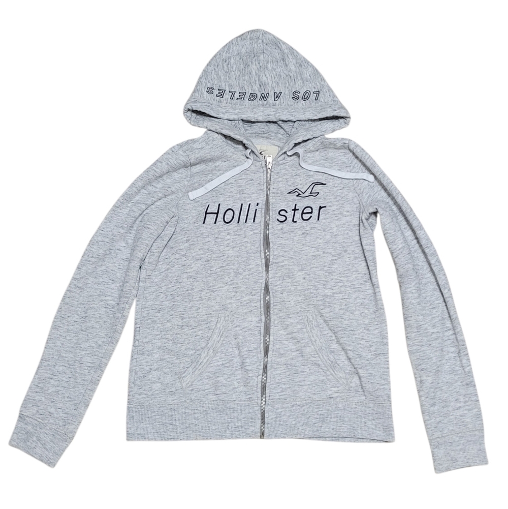Hollister Heather Gray Hoodie with Los Angeles Detail